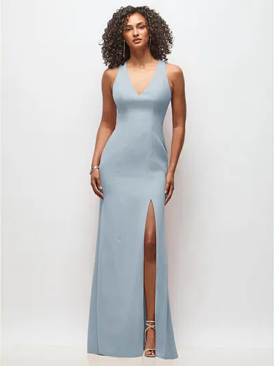 Thread Bridesmaid Criss-cross Cutout Back Maxi Dress With Front Slit