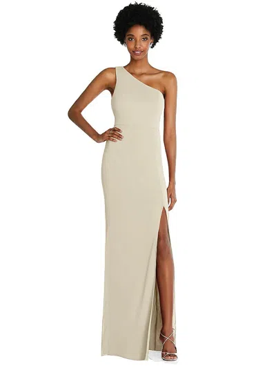 Thread Bridesmaid One-shoulder Chiffon Trumpet Gown