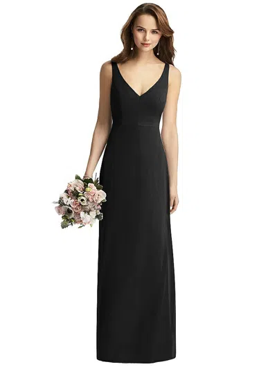 Thread Bridesmaid Sleeveless V-back Long Trumpet Gown