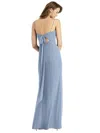 Thread Bridesmaid Tie-back Cutout Trumpet Gown With Front Slit