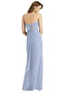 Thread Bridesmaid Tie-back Cutout Trumpet Gown With Front Slit