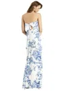 Thread Bridesmaid Tie-back Cutout Trumpet Gown With Front Slit
