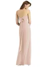 Thread Bridesmaid Tie-back Cutout Trumpet Gown With Front Slit