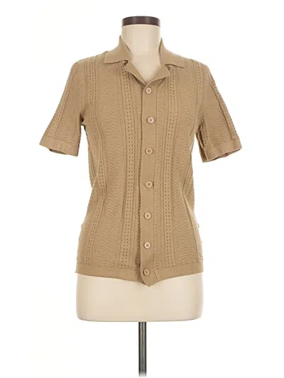 Pre-owned Threadbare Cardigan Sweater In Brown