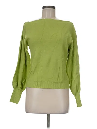 Pre-owned Threadbare Long Sleeve Blouse In Green