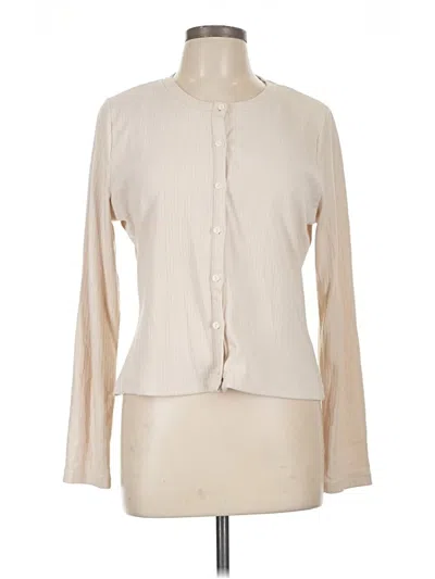 Pre-owned Threadbare Long Sleeve Blouse In Ivory