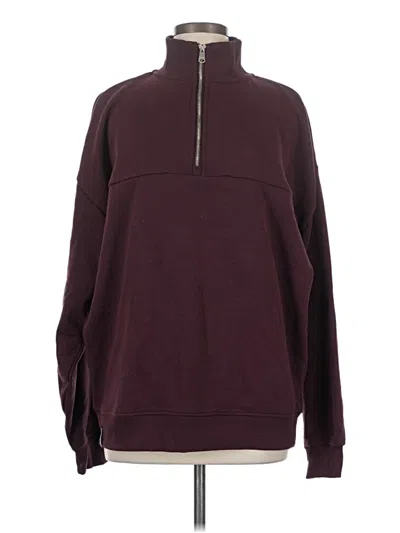 Pre-owned Threadbare Pullover Sweater In Burgundy