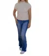 Threaded Pear Lindsey Mock Neck Sweater In Beige In Neutral