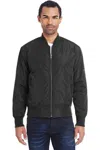 Threadfast Apparel Bomber Jacket In Black