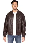 Threadfast Apparel Bomber Jacket In Brown