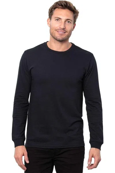 Threadfast Apparel Epic Cvc Long Sleeve T-shirt In Black