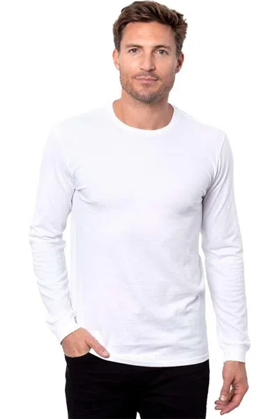 Threadfast Apparel Epic Cvc Long Sleeve T-shirt In White