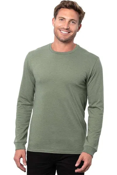 Threadfast Apparel Epic Cvc Long Sleeve T-shirt In Green