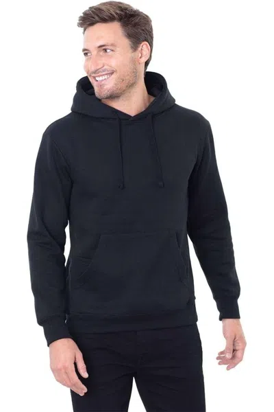 Threadfast Apparel Epic Fleece Pullover Hooded Sweatshirt In Black