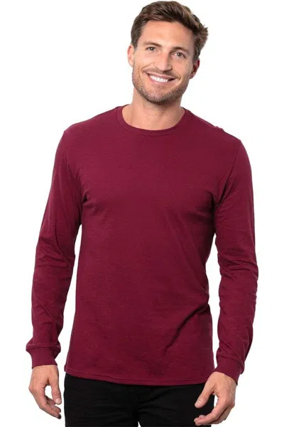 Threadfast Apparel Epic Long Sleeve T-shirt In Burgundy