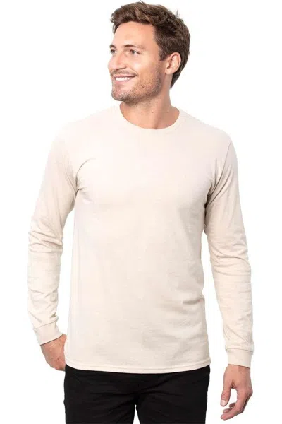 Threadfast Apparel Epic Long Sleeve T-shirt In Beige