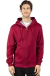 Threadfast Apparel Fleece Full-zip Hooded Sweatshirt In Animal Print