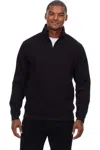 Threadfast Apparel Ultimate Fleece Quarter-zip Sweatshirt In Black