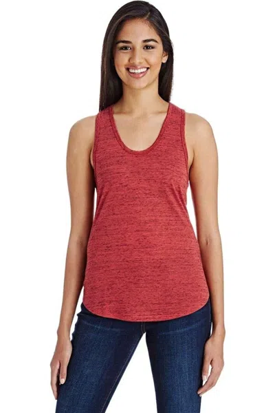 Threadfast Apparel Women's Blizzard Jersey Racer Tank Top In Red