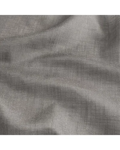 Threadmade Brighton Windowpane Plaid Rod Pocket Back Tab Blackout Window Curtain Panel In Gray