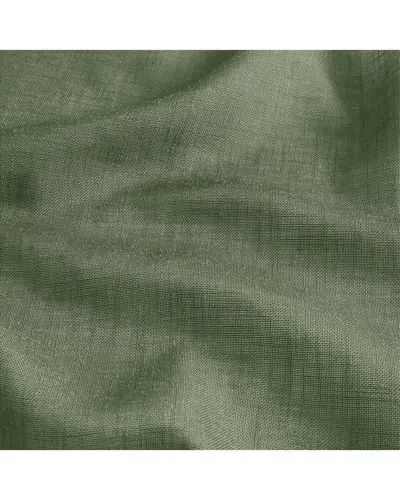 Threadmade Brighton Windowpane Plaid Rod Pocket Back Tab Blackout Window Curtain Panel In Green
