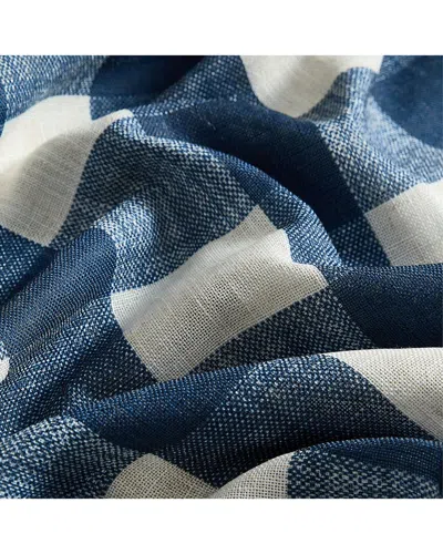 Threadmade Grainger Buffalo Check Blackout Window Curtain In Blue