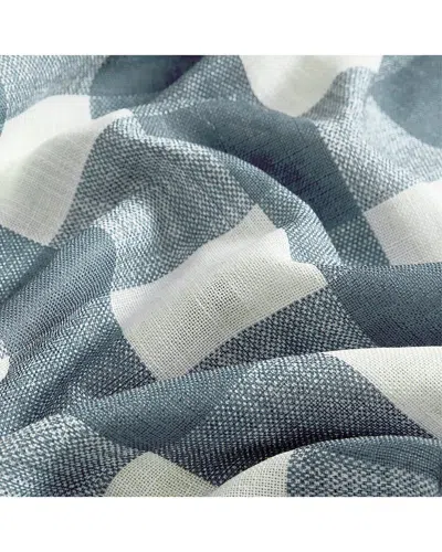 Threadmade Grainger Buffalo Check Blackout Window Curtain In Blue