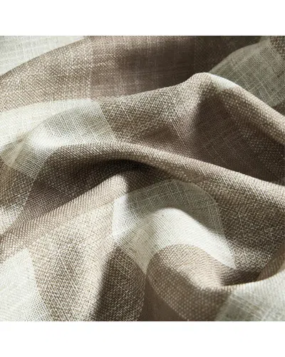 Threadmade Grainger Buffalo Check Blackout Window Curtain In Brown