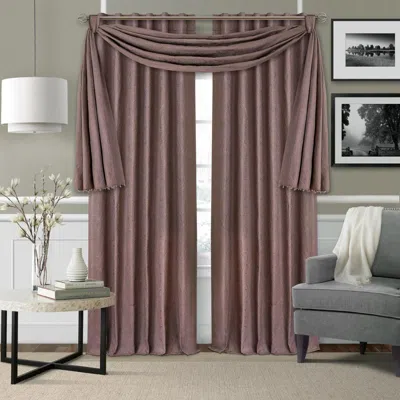 Threadmade Leila Matelasse Single Blackout Window, 52 In Brown