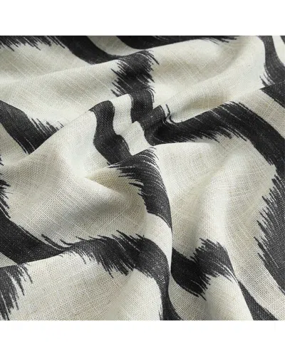 Threadmade Renzo Rod Pocket Back Tab Window Curtain In Black