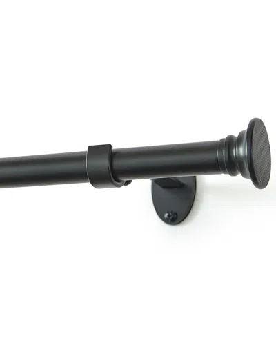 Threadmade Shaker Curtain Rod In Black