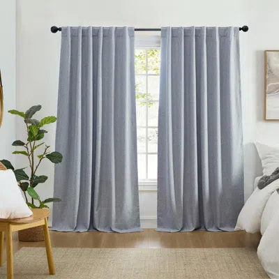 Threadmade Solace Blackout Window Panel In Blue