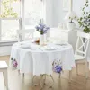 Threadmade Spring Hydrangea Cutwork Tablecloth In Multi