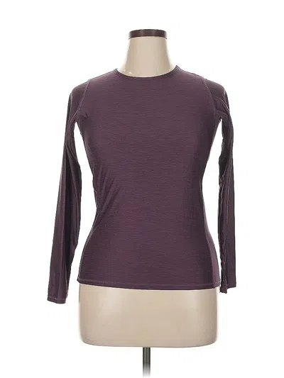 Pre-owned Threads 4 Thought 3/4 Sleeve T-shirt In Purple