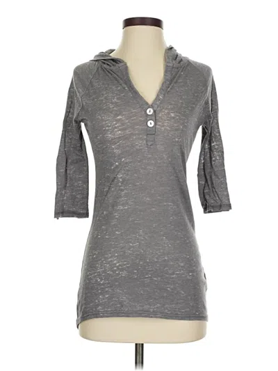 Pre-owned Threads 4 Thought 3/4 Sleeve T-shirt In Gray