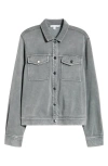 Threads 4 Thought Abbey Mineral Wash Organic Cotton Blend Shirt In Gray
