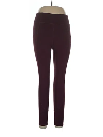 Pre-owned Threads 4 Thought Active Pants In Burgundy