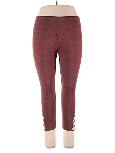 Pre-owned Threads 4 Thought Active Pants In Burgundy