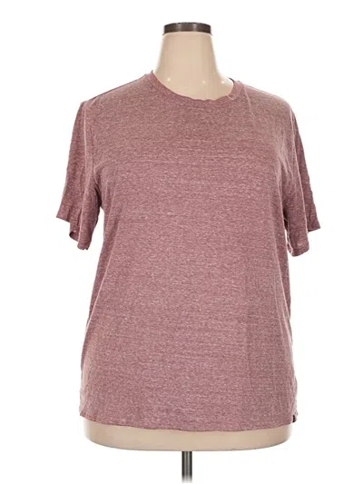 Pre-owned Threads 4 Thought Active T-shirt In Burgundy