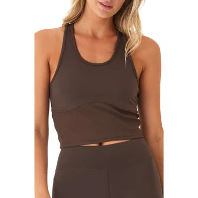 Threads 4 Thought Adria Mix Rib Performance Tank In Brown