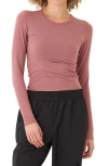 Threads 4 Thought Alice Luxe Jersey T-shirt In Heather Carnelian