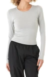 Threads 4 Thought Alice Luxe Jersey T-shirt In Light Heather Grey