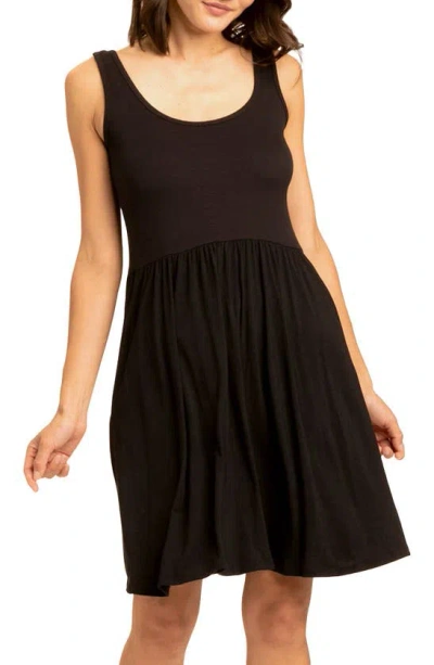 Threads 4 Thought Alivia Jersey Tank Dress In Black