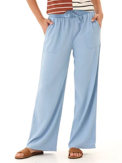Threads 4 Thought Allie Stretch Chambray Pant In Light Wash In Blue