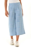Threads 4 Thought Alora Plaid Stretch Capri Pants In Blue