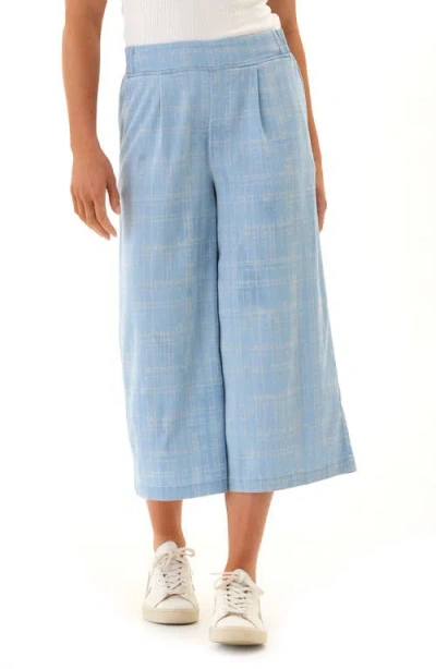 Threads 4 Thought Alora Plaid Stretch Capri Pants In Blue
