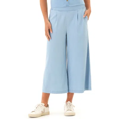Threads 4 Thought Alora Stretch Chambray Wide Leg Pants In Blue