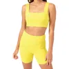 Threads 4 Thought Amorette Square Neck Sports Bra In Spark