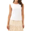 Threads 4 Thought Antonia Scoop Back Jersey Tank In White