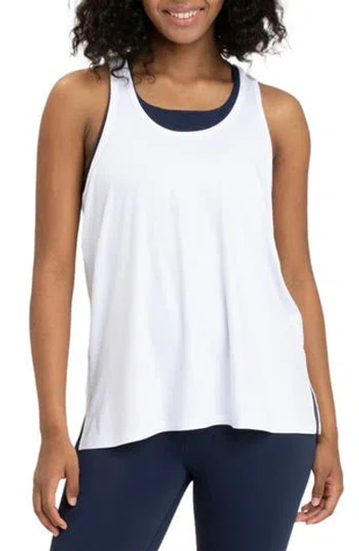 Threads 4 Thought Arrietti Luxe Jersey Racerback Tank In White